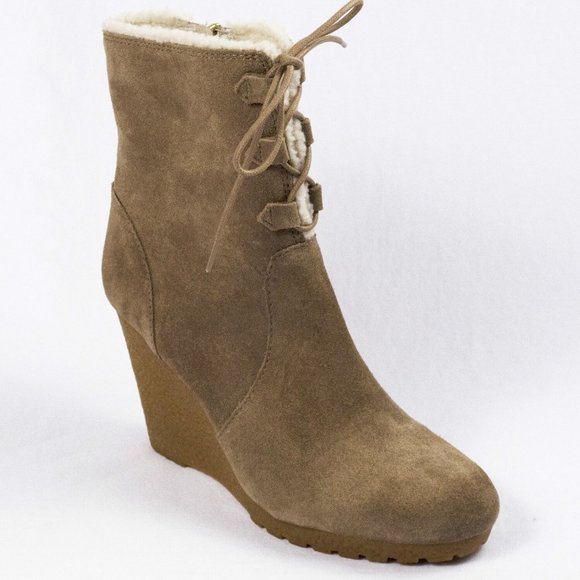 Michael Kors Rory Suede Wedge Boots Women's 9 - Picture 1 of 4